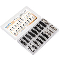 300360Pcs M2 M2.5 M3 KM Screw Flat Head Phillips Screws Laptop Notebook Screws Set Kit For Computer Glasses