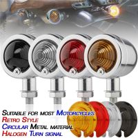 2pcs Bullet Motorcycle Turn Signal Light Indicator Blinker Retro Lamp for Harley Davidson Honda Yamaha Bobber Chopper