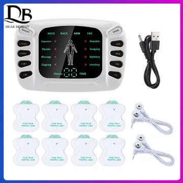 Electric TENS Muscle Stimulator Set, Mini EMS Tens Massager For Full Body  Acupuncture & Relaxation, Physical Therapy Equipment with Foot Massage Pad,  Portable Dual Channel 8 Modes 15levels Of Intensity TENS Machine