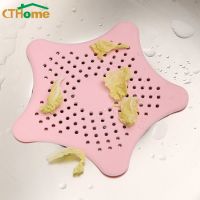 1Pc Sewer Star Silicone Sink Drain Filter Bathtub Hair Catcher Stopper Trapper Drain Hole Filter Strainer for Bathroom Kitchen