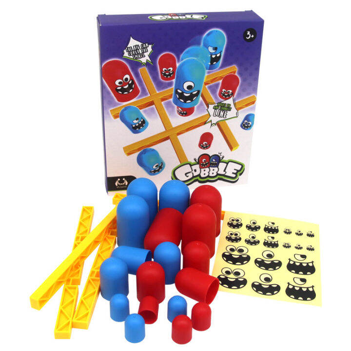 tic-tac-toe-big-eat-small-gobble-board-game-เกมกระดาน-ox