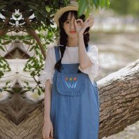 CUI YI SHOP summer suit suspender two-piece set 2023 new style fresh and fashionable versatile middle large children