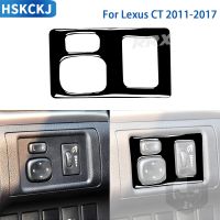 hgjmgkkk For Lexus CT 2011-2017 Accessories Car Black Plastic Interior Headlight Control Switch Frame Trim Sticker Decoration