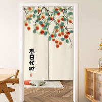 Japanese kitchen privacy partition cloth  Room Dividers door curtain with rod Cotton Linen 100CM 90 80 85CM 70 60CM width restaurant Dining room 100/120/140CM height divide half curtain includ pole Small cabinet curtain