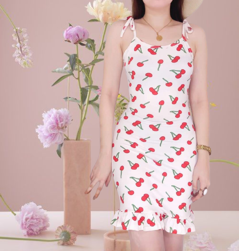 Cherry dress clearance lazada