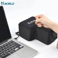 Novelty Vent Toys Big USB Enter Key Anti Stress Button Decompression Computer Any Vent Pillows Button Desktop Pillow For Office