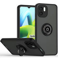 Xiaomi Redmi A1 Case with Ring Holder Kickstand Matte Back Soft Bumper Hybrid Protective Cover for Xiaomi Redmi A1