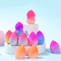 Makeup Sponge Gradient Color Egg Foundation Drop Applying Puff Wet Dry Use