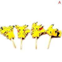 เค้กโปเกมอนต่อฟิกเกอร์อนิเมะน่ารักตุ๊กตา Pikachu เครื่องมือตกแต่งการอบของตกแต่งปาร์ตี้วันเกิดสำหรับของขวัญปาร์ตี้เด็ก