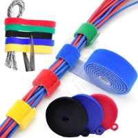 Width 15mm DIY Reusable Nylon *Velcro Cable Ties,Hook and Loop Fastener Tape,Double Sided Self Adhesive Fastener Velcro Strap,Winder Cable Tie Velcros Strap,Ribbon Wire Seals Office Desktop Organizer