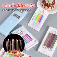 Drakeni เทียนเปลี่ยนสี จุดแล้วเก๋มาก ไฟมีสี เทียนวันเกิด พร้อมส่งในไทย?? Happy Birthday (ราคาถูก/พร้อมส่งจากกทม.)