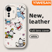 YIWESAN เคสสำหรับ Vivo Y77 5G Y77E 5G Iqoo เคส Z6 Lite ลายการ์ตูนน่ารักดีไซน์ใหม่ Pochacco เคสซิลิโคนแบบหนังกันกระแทกฝาครอบเต็มรูปแบบเคสแฟชั่นบางนิ่ม