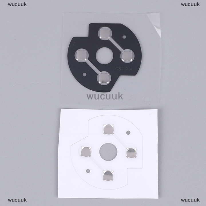 wucuuk-อะไหล่ซ่อม2ชิ้นสำหรับคอนโทรลเลอร์-d-pad-ปุ่มโลหะโดมสติกเกอร์ไฟฟ้า