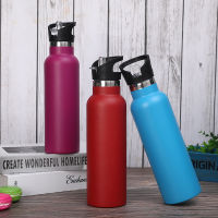 600Ml Beaker ฉนวนกันความร้อนถ้วยสแตนเลสปีนเขาถ้วยของขวัญขวดกีฬา Personized Creative Water Bottle