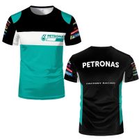 2023 new arrive- xzx180305   Summer Short Sleeved T-Shirts Petronas One AMG Team Printed Casual Round neck Tees Tops