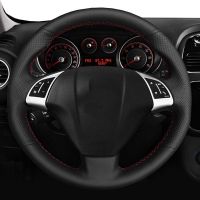 【YF】 Car Steering Wheel Cover  For Fiat Bravo Doblo Opel Combo Grande Punto Linea Qubo Leather Hand-sewn Microfiber