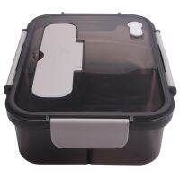 Lunch Box, 1500Ml Bento Box, Food Container with 3 Compartments and Cutlery Set,Microwave and Meal Prep Containers