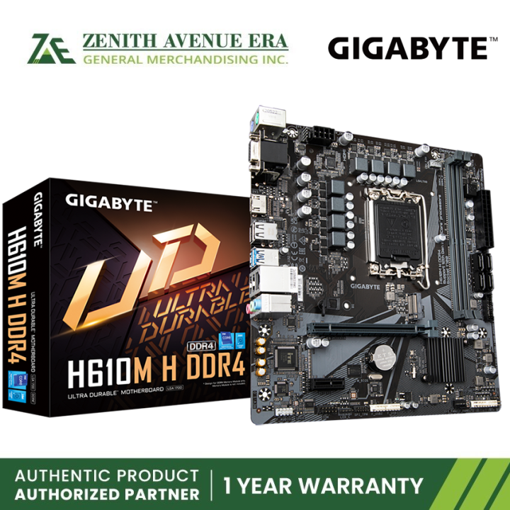 GIGABYTE GAH610MH DDR4 LGA1700 mATX Motherboard Gigabyte