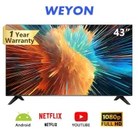 WEYON ทีวี 43 นิ้ว Smart TV 43 นิ้ว สมาร์ททีวี LED tv UHD Wifi internet Smart TV (รุ่น YM43A) -HDMI-USB-Netflix &Youtube
