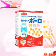 Bánh bi men Calket vị sữa, bánh cho bé ăn dặm từ 6 tháng Nhật Bản 80g 1.23