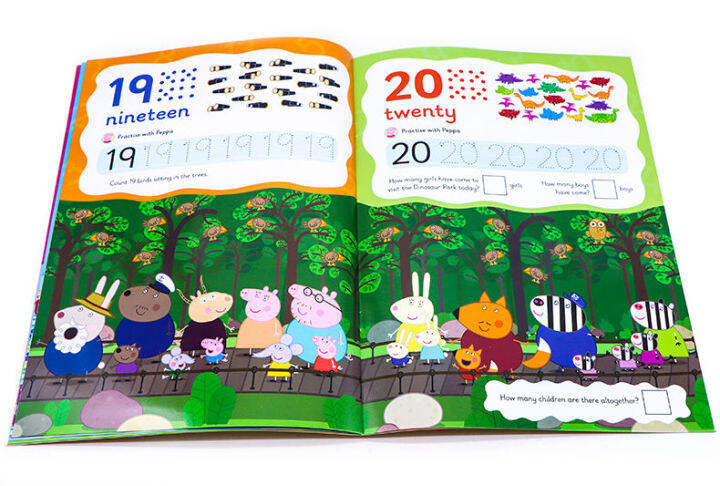 pink-pig-girl-learns-mathematics-english-original-english-version-peppa-pig-wipe-clean-first-counting-piggy-pee-wipes-books-can-erase-english-exercise-book-english-edition-english-book