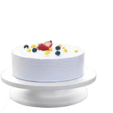 Plastic Cake Decorating Turn Table - White