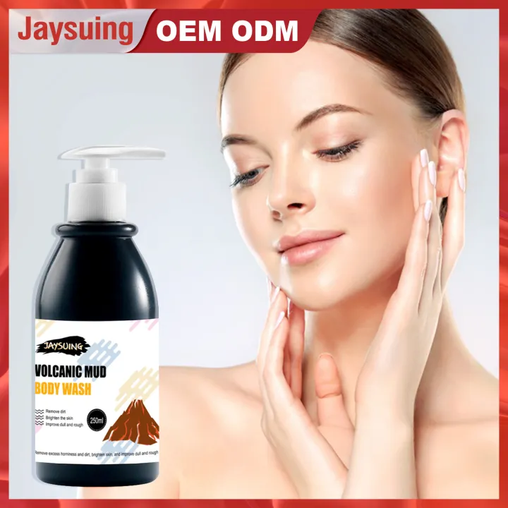 Jaysuing Volcanic Mud Shower Gel Skin Body Wash Whole Fast Whitening