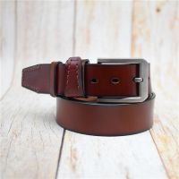 ○ Mens Belt Cow Leather Blue/green/brown/black Trouser Belt With Alloy Pin Buckle Plus Size Leather Belt for Men with 100-125CM