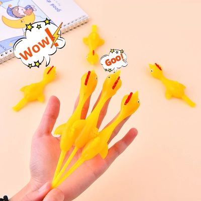 【CC】 5-50pcs Catapulted Ejection Rubber Prank Flying Turkey