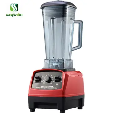 Professional High Performance Heavy Duty Multipurpose Multifunctional 3HP  Commercial Blender 2L Fruit Juicer Mixer Meat Mincer Smoothie Machine Soya  Bean Milk Maker 1500W 45000RPM