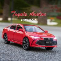 【MagicT】1:24 Scale Toyota Avalon โลหะผสมสังกะสีรุ่นรถ W/ แสง &amp; เสียง &amp; Pull-Back Die Cast ของเล่นของขวัญคอลเลกชันสำหรับชาย