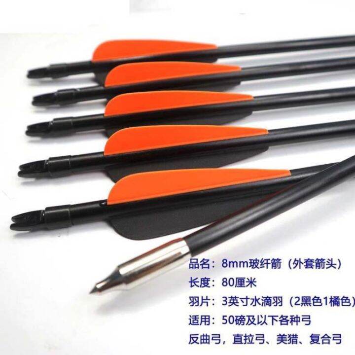 Dream Art 12 Bows and Arrows Archery Novice Practice Arrows Fiberglass