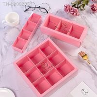 △❄ 9 Grids Candy Box Gift Packaging Boxes for Chocolate Cookie Cupcake Baking Packing Box for Wedding Party Valentines Day Gifts