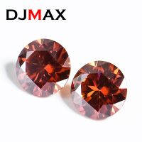 DJMAX 0.5 3ct New Rare Pomegranate red Moissanite Loose Stone Pink Color Excellent Cut Colored Green Black Moissanite Diamonds