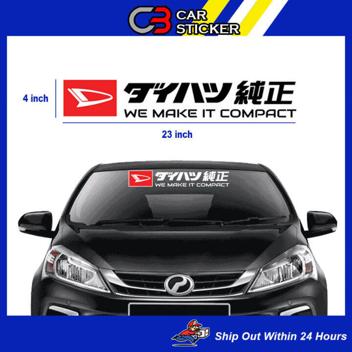 Car Windscreen Sticker Daihatsu Japan / cs749 Lazada