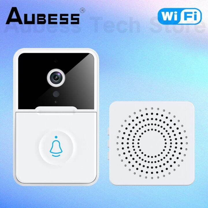 WiFi Doorbell Camera HD Wireless Doorbell Smart Home Security Night ...