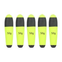 ▲ 5Pcs EVA Slip Bobbers Fishing Floats and Bobbers Spring Oval Slip Floats for Crappie Catfish Panfish Walleyes Fishing