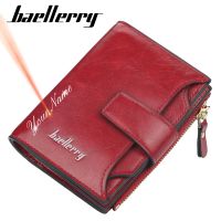 【CC】 2022 New Wallets Name Engraving  Short Card Holder Female Purse Coin