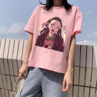 Demon Slayer Kamado Nezukoแฟชั่นน่ารักเสื้อยืด S-5XL