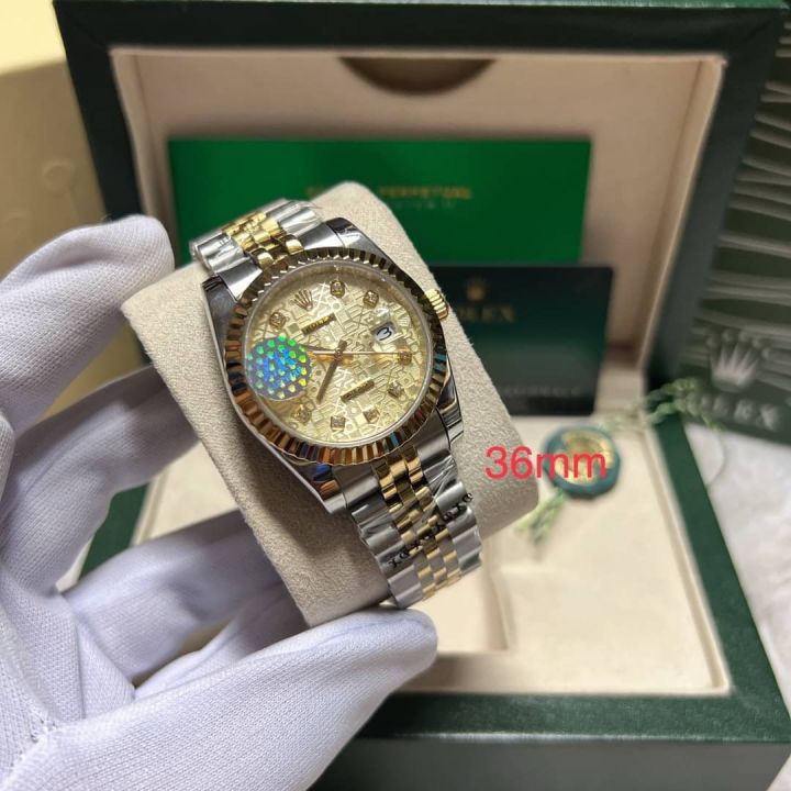 นาฬิกาโรเล็กส์rolex-hiend-size-36mm-งานสวยหรู-นาฬิกา-นาฬิกาผู้หญิง-นาฬิกาผู้ชาย-นาฬิกาลดราคาพร้อมกล่องแบรนด์