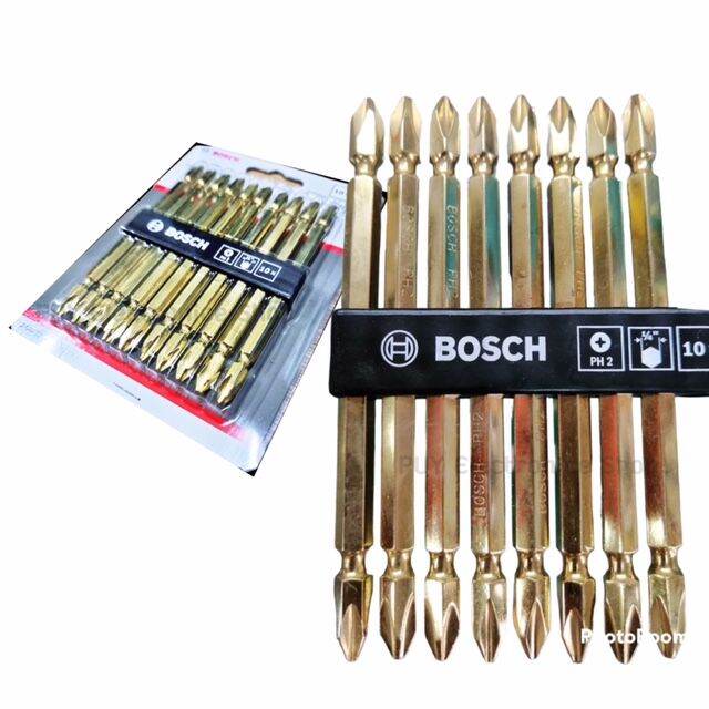 boschดอกไขควง110มิล-จำนวน1ดอก-สองปลาย-ของแท้-สีทอง-แม่เหล็ก-universal-gold-2608521043-ไขควง-ไขควงลม-สกรู-สกรูลม-bosch-ดอกไขควง-110มิล-สองปลาย-ของแท้