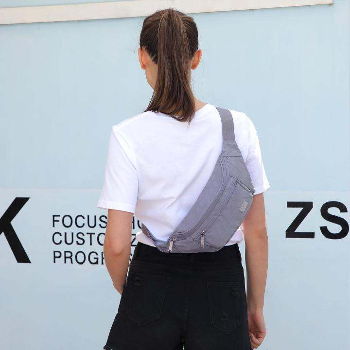 TINYAT Fanny Packs for Women Large Waist Pack with Extra Extension Belt Fashion Crossbody Belt