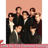 [Old A Hardware] [Little Koi] ชุดภาพวาดเพชร5D ชุด BTS เต็มเครื่องมือเจาะตกแต่งบ้าน DIY 30x40CM