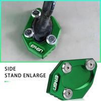 ER-6N Motorcycle Side Stand Enlarger Kickstand Enlarge Plate Pad CNC Accessories for Kawasaki ER6N 2012 2013 2014 2015 2016 2017