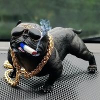 Decoration Creative Personality Car Overbearing Dog High-End Car Supplies Trend Dog Simulation Doll Fashion Cool Car Ornaments