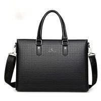 Mens Tote Bag PU Leather Business Briefcase Male Laptop Bags for Men 2022 Briefcases Handbags Luxury Computer Shoulder Bags