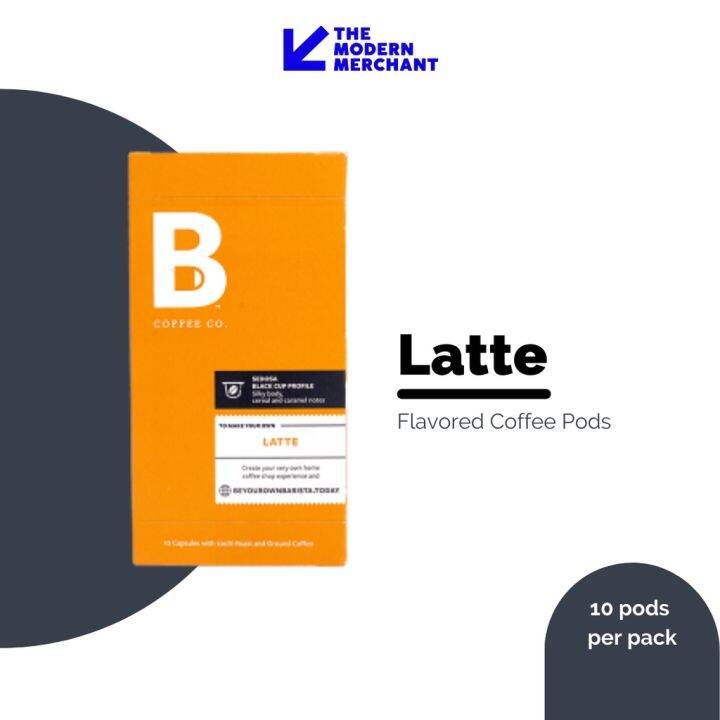 B Coffee LATTE Flavor Compatible Capsules - 10 Pods In 1 Pack | Lazada PH