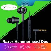 【Undine earphone】Razer Hammerhead Duo In-Ear,หูฟังแบบอินเอียร์พร้อมไมโครโฟน5มิลลิเมตรหูฟังมีสายหูฟังเล่นเกมหูฟังเพลงกีฬา