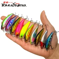 1Pcs New Fishing Lure 55mm/6.5g 3D Eyes Artificial Hard Bait Floating Minnow Hard Bait