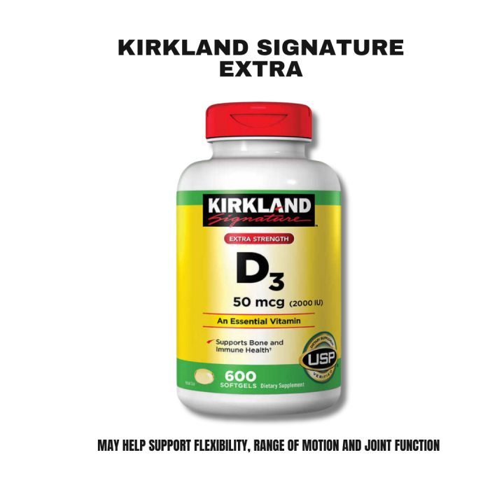 Kirkland D3 Kirkland Signature Extra Strength Vitamin D3 50 mcg 600